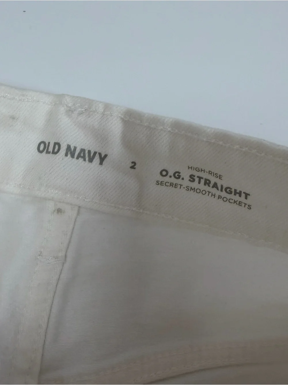 Old Navy Shorts Womens 2 White Jean Denim OG Straight 5 Inch Inseam NWT NEW